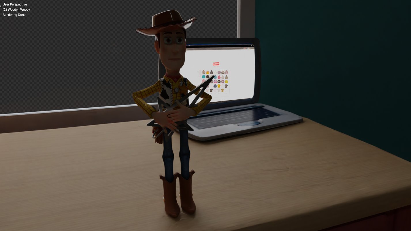 Woody x Rick Owens Keychain